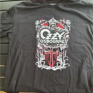 BIG & TALL Ozzy Osbourne Graphic T-Shirt Black Size 5XL Excellent Used Condition